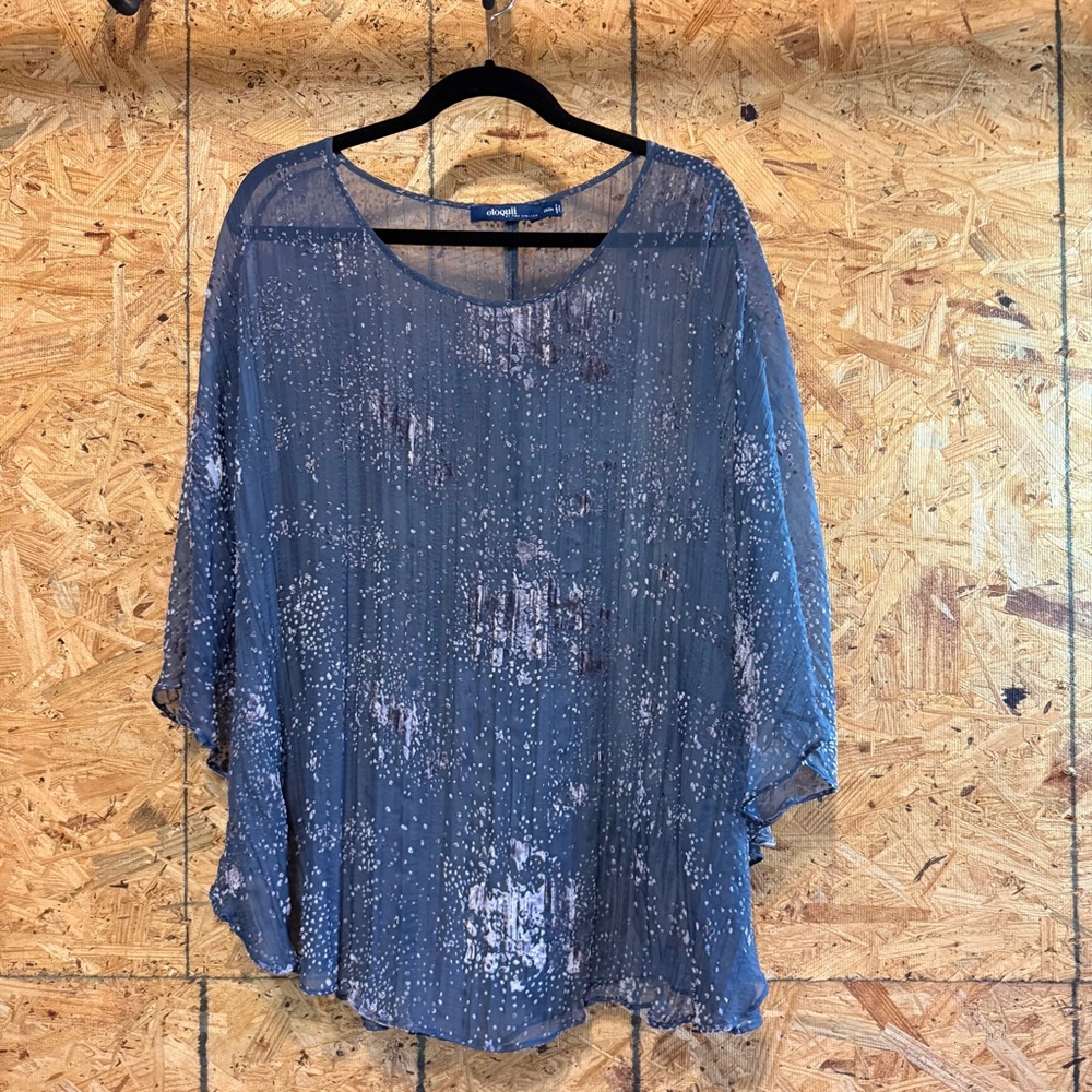 Eloquii by The Limited Womens Sheer Top